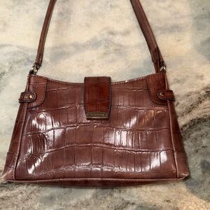 Y2K Liz Claiborne Crocodile embossed Shoulder Bag